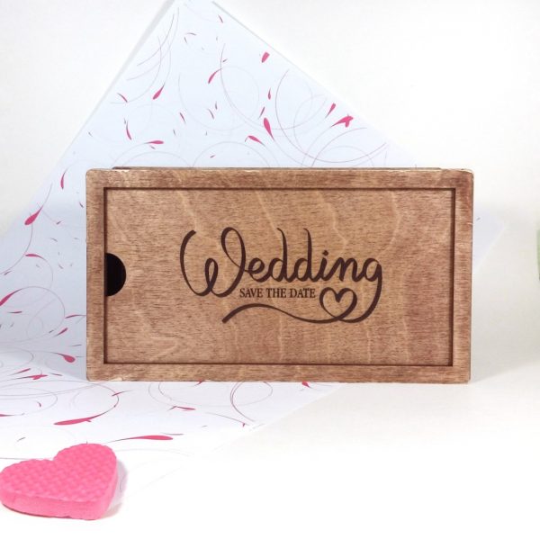 Коробка на свадьбу из дерева “Wedding”