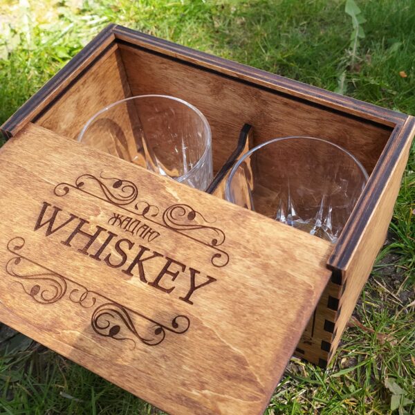 Коробка для бокалов виски