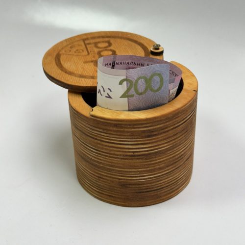 Счетница “Бочонок” из дерева с гравировкой