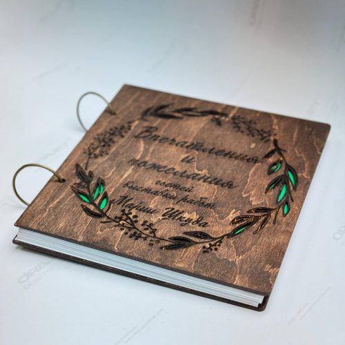 Книга пожеланий гостей на кольцах