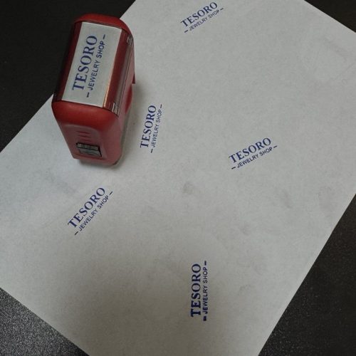 Штамп с текстовой информацией