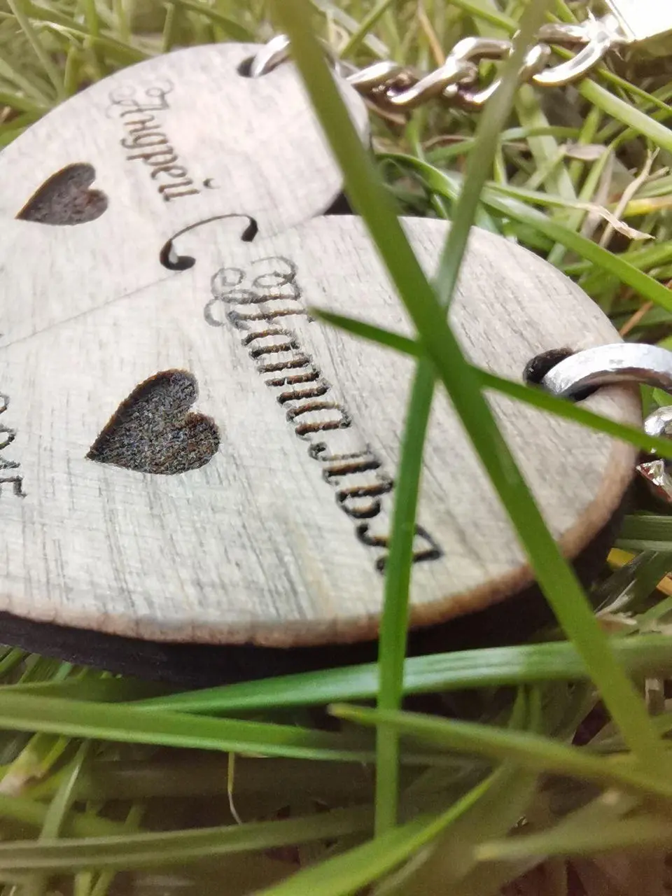 Именной брелок на свадьбу с гравировкой