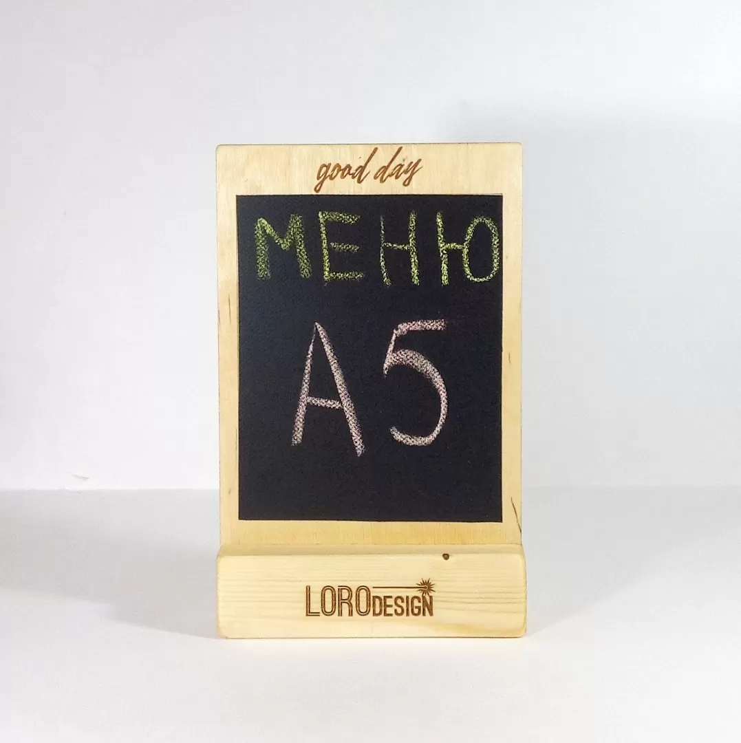 Тейбл тент грифельный, А5