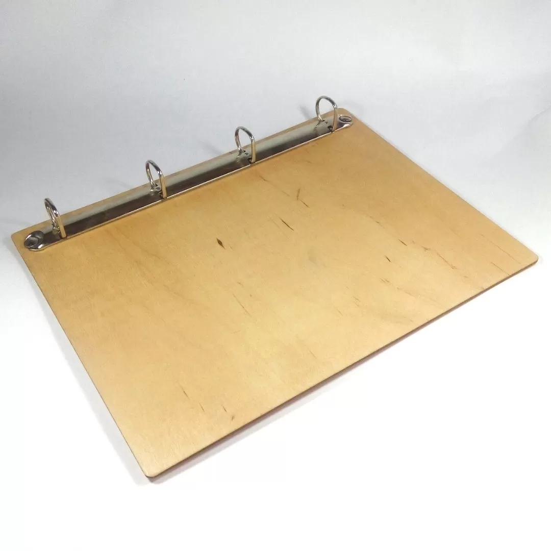 Меню из дерева на кольцах, А4