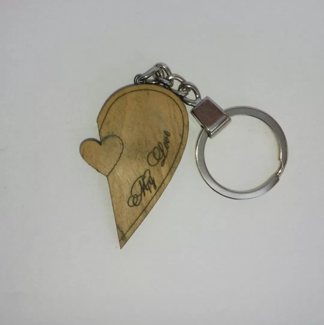 Именной брелок на свадьбу с гравировкой