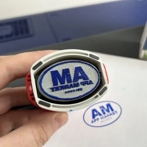 Штамп с логотипом в автоматической оснастке