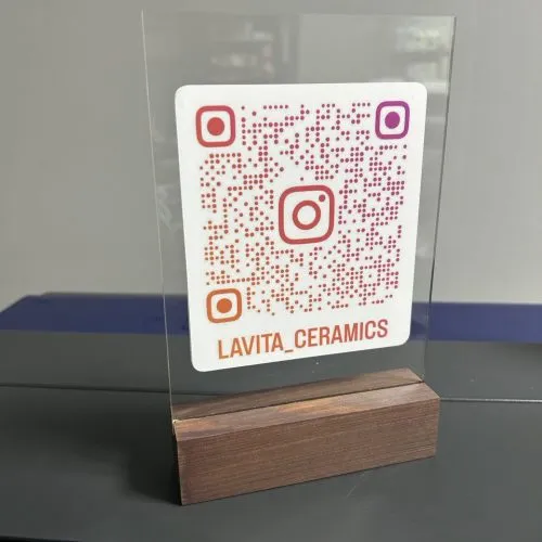 Холдер настольный с QR-кодом А5